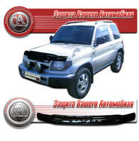 Дефлектор капота - мухобойка Mitsubishi Pajero IO 1998 (H61-H77)