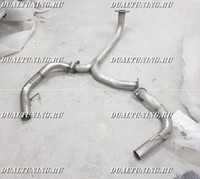 Раздвоенный выхлоп под обвес Toyota Land Cruiser 200
