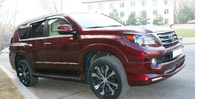 Губа передняя Lexus GX 460 "J-Sport" 2008-2011 (с диодами)
