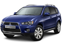 Молдинг на бампер хром Mitsubishi Outlander 10-12