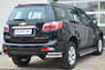Защита заднего бампера - уголки Chevrolet Trailblazer 2013 (d63/42)