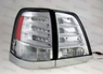 Стопы диодные Toyota Land Cruiser 200 (стиль Lexus LX 570) 2014+ бел+хром+крас