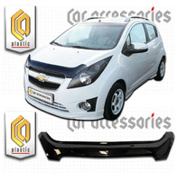 Дефлектор капота - мухобойка Chevrolet Spark 2010+