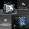 Светодиодная фара дополнительного света Aurora ALO-2-T-P23Q 6 диодов 30W +ПОДСВЕТКА