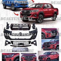 Обвес рестайлинг Toyota Hilux Revo в стиль Rocco 2018-2019