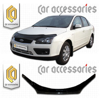 Дефлектор капота - мухобойка Ford Focus 2 седан 05-08
