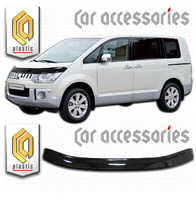Дефлектор капота - мухобойка Mitsubishi Delica 2007+