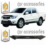 Дефлектор капота - мухобойка SsangYong Actyon Sport 2012+