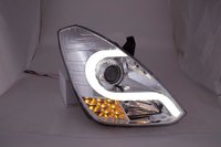 Тюнинг оптика (фары) Hyndai Grand Starex / H-1 2007+ "Audi R8 style" Ver1 (chrome)