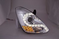 Тюнинг оптика (фары) Hyndai Grand Starex / H-1 2007+ "Audi R8 style" Ver2 (chrome)