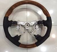 Руль Toyota Land Cruiser 100 / Toyota Land Cruiser Prado 120 (темное дерево)