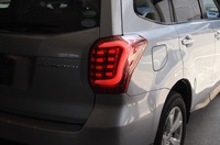 Стопы (фары) тюнинг диодные Subaru Forester SJ 2013-2016 дымчатые + белые