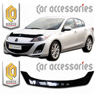 Дефлектор капота - мухобойка Axela / Mazda 3 седан 09-13