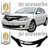 Дефлектор капота - мухобойка Axela / Mazda 3 хэтчбек 04-09