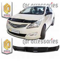 Дефлектор капота - мухобойка Hyundai Solaris седан 2014+