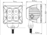 Светодиодная фара Aurora ALO-D3-P4D1 , 4 диода 20w ДАЛЬНИЙ