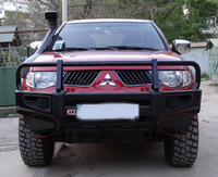 Силовой бампер передний на Mitsubishi L200