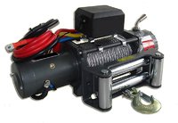 Лебёдка электрическая высокоскоростная 12V Runva 9500 lbs Black Edition