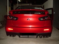 Стопы (фары) диодные для Mitsubishi Lancer X (темные)