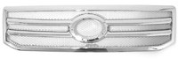 Решетка радиатора Toyota Land Cruiser Prado 120 (хром) полосы