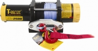 Электрическая лебёдка для квадроциклов T-MAX ATW-PRO 2500 (12V) с синтетическийм тросом