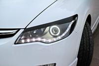 Накладки на фары (реснички) Honda Civic (седан) 2006-2009