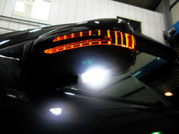 Корпуса зеркал Toyota Land Cruiser Prado 120 / Lexus GX 470 / Surf 215 / 4Runner / Hiace 200 (дизайн Mercedes) черные