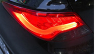 Стопы (фары) «BMW Design» для Hyundai Solaris 2010+ (дымчатые, красные)