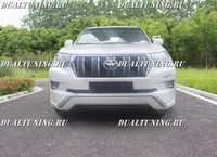 Губа передняя Land Cruiser Prado 150 Middle East 2017 (белая и черная)