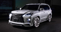  Фендера - расширители колесных арок Wald для Lexus LX450d LX570 2016+ URJ201W, 3URFE