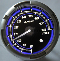 Датчик DEFI C2 Advance синий Volt (вольметр)