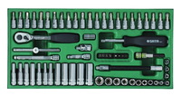 Ложемент с инструментом SATA 1/4" 66 предметов