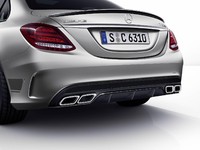 Диффузор с насадками C63 AMG для Mercedes C-Class W205