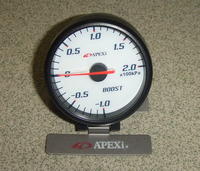 Датчик Apexi boost (давление турбины) белый