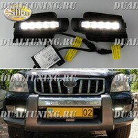 Туманки (дхо) + поворотник Toyota Land Cruiser Prado 120