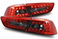 Стопы (фары) для Mitsubishi Lancer X (красные + темные)