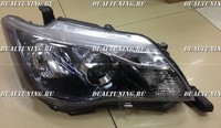 Фары (оптика) тюнинг Toyota Corolla Fielder / Axio E160 2012-2015 линза темные (ксенон)