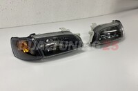 Фары (оптика) хрусталь Corona 190/Caldina 190 черные+белые