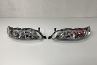 Оптика (фары) хрусталь Toyota Mark 2 JZX90 (светлые габариты)