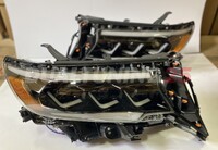 Фары LED тюнинг Toyota Land Cruiser Prado 150 2018 стиль Lexus #2