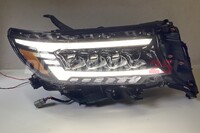 Фары 4 LED тюнинг Toyota Land Cruiser Prado 150 2018 стиль Lexus