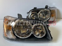 Фары Toyota Kluger V / Highlander (XU20) 2003-2007 черные
