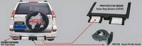 Подножка задняя Toyota Land Cruiser Prado 120 (метал)