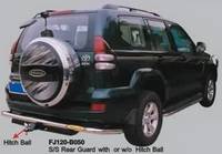 Подножка задняя Toyota Land Cruiser Prado 120 (метал) с фаркопом