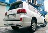 Губа задняя с двойным выхлопом Goldman Cruise Lexus LX570 / Toyota Land Cruiser 200 (версия №2)