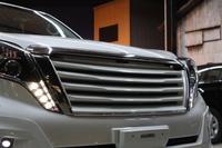 Решетка радиатора Double Eight на Toyota Land Cruiser Prado 150 2014 (белая)