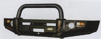 Передний силовой (металлический бампер) Toyota FJ Cruiser 2006-2007 (черная дуга)