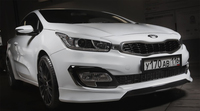 Юбка (губа) «Extreme» переднего бампера Kia Pro Ceed 3d (JD) 2012-2015
