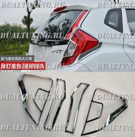 Хром накладки на стопы Honda Fit GK 2013+