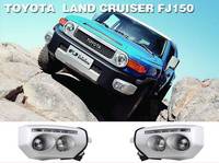 Клыки на Toyota FJ Cruiser с туманками диодные на передний бампер